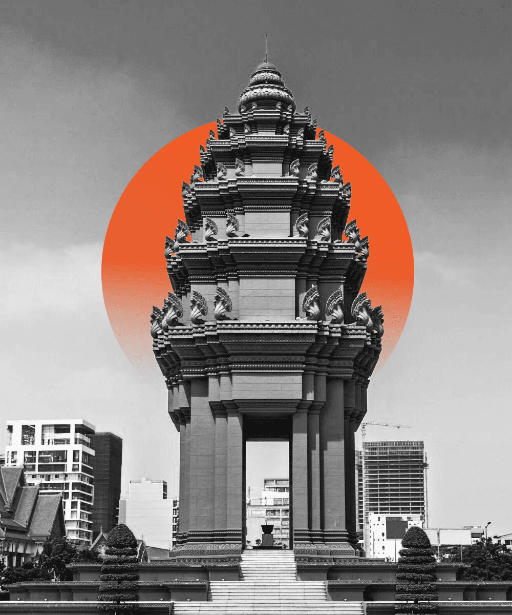 Angkor Wat temple reflection